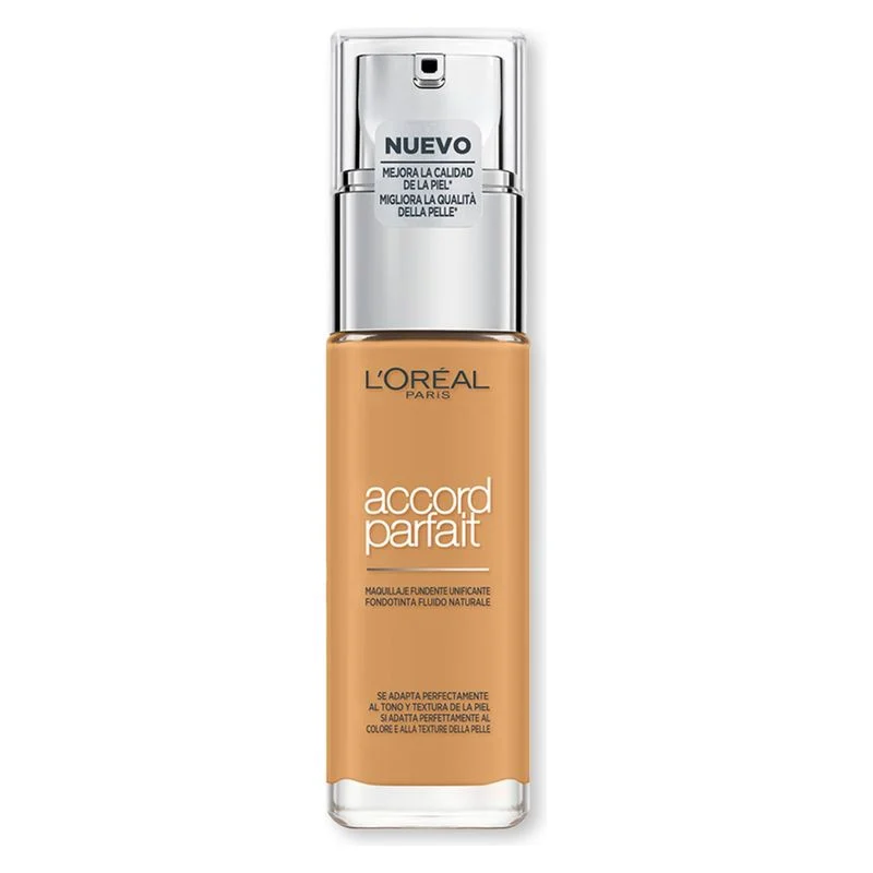 L'Oréal Accord Parfait Fondotinta Fluido Effetto Naturale 6.5 N - Desert (30 Ml)