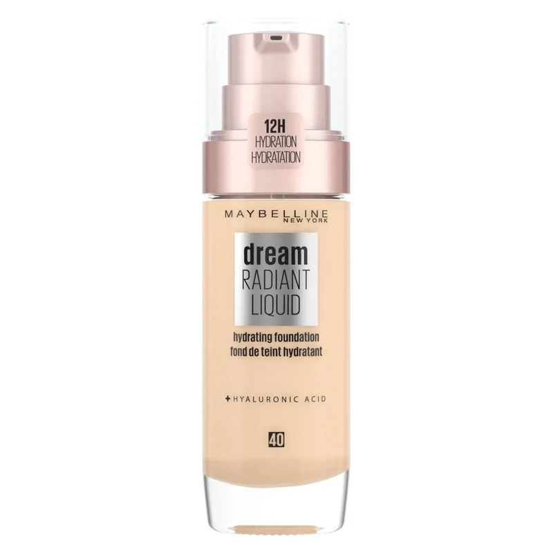 Maybelline Dream Radiant Liquid - Fondotinta Idratante Leggero 40 - Fawn 30 Ml
