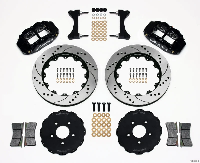 Wilwood Narrow Superlite 6R Front Hat Kit 14.00in Drilled Mitsubishi EVO VIII