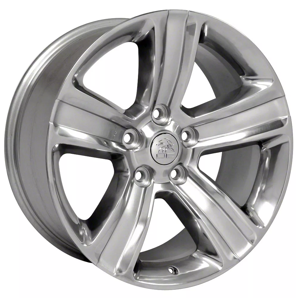 OE 5-Spoke Style Polished with Silver Inlay 5-Lug Wheel; 20x9; 19mm Offset (02-08 RAM 1500, Excluding Mega Cab)