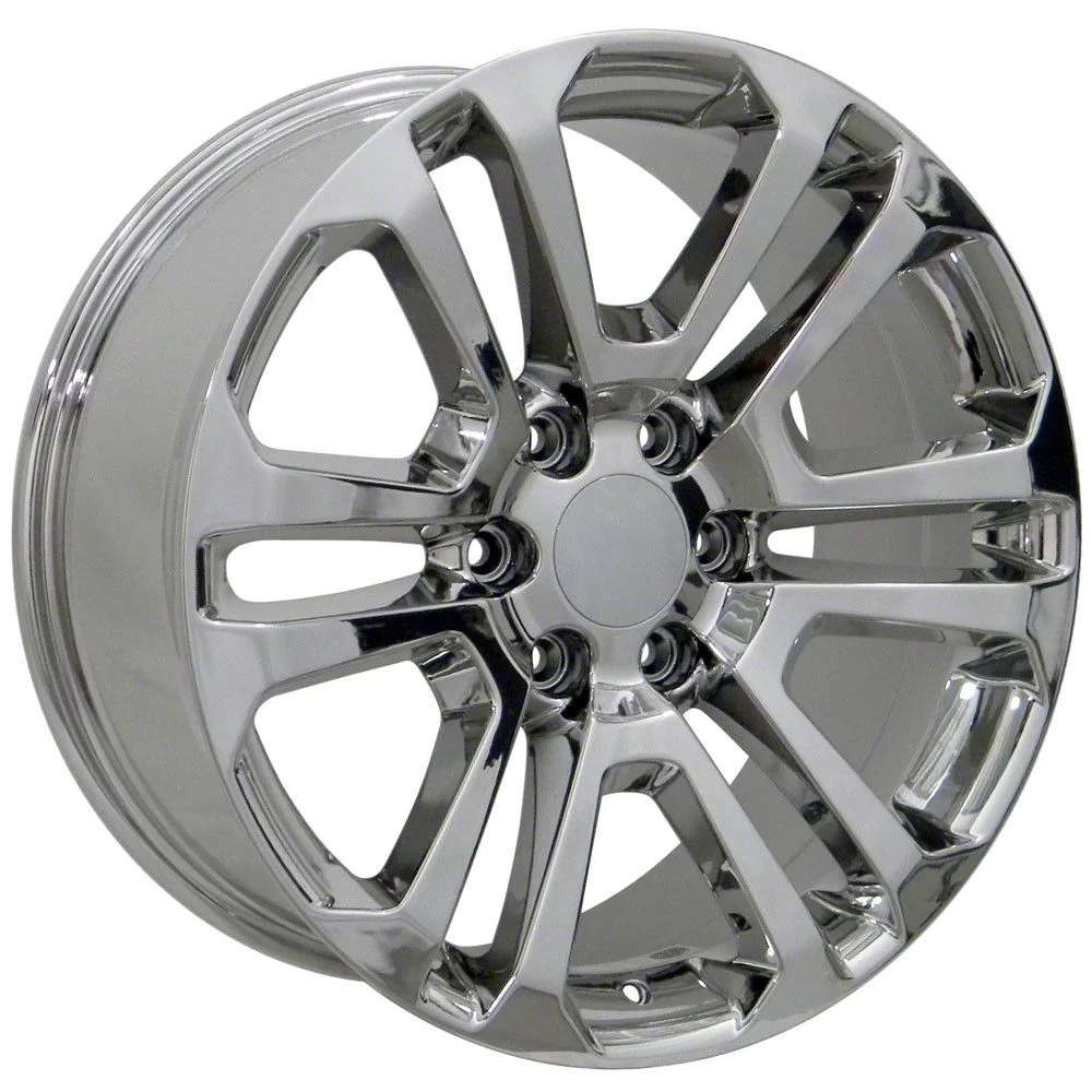Sierra Style Chrome 6-Lug Wheel; 22x9; 31mm Offset (07-13 Sierra 1500)
