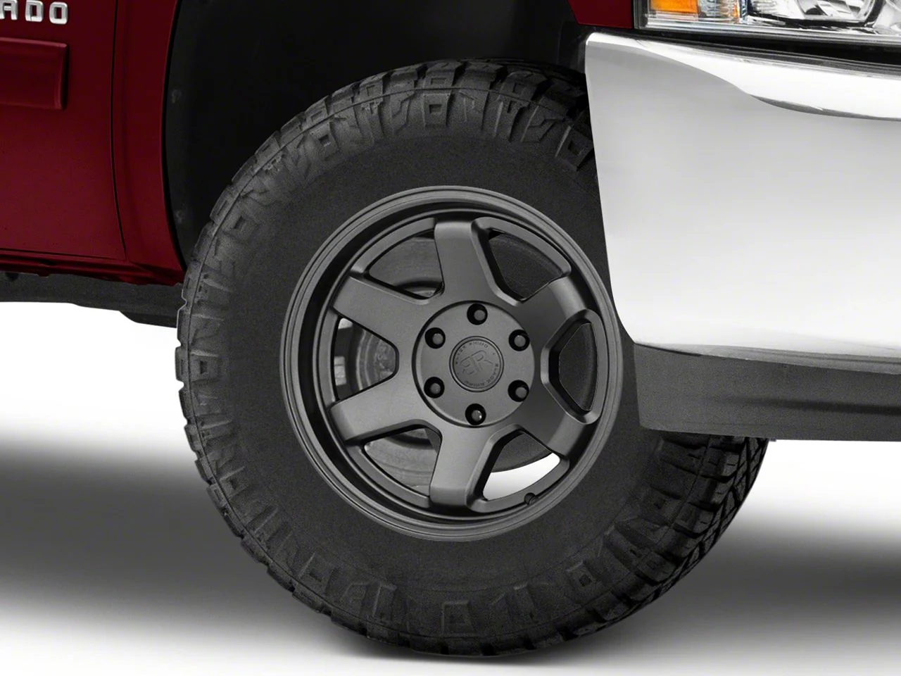 Black Rhino Roku Gunblack 6-Lug Wheel; 17x9.5; -18mm Offset (07-13 Silverado 1500)