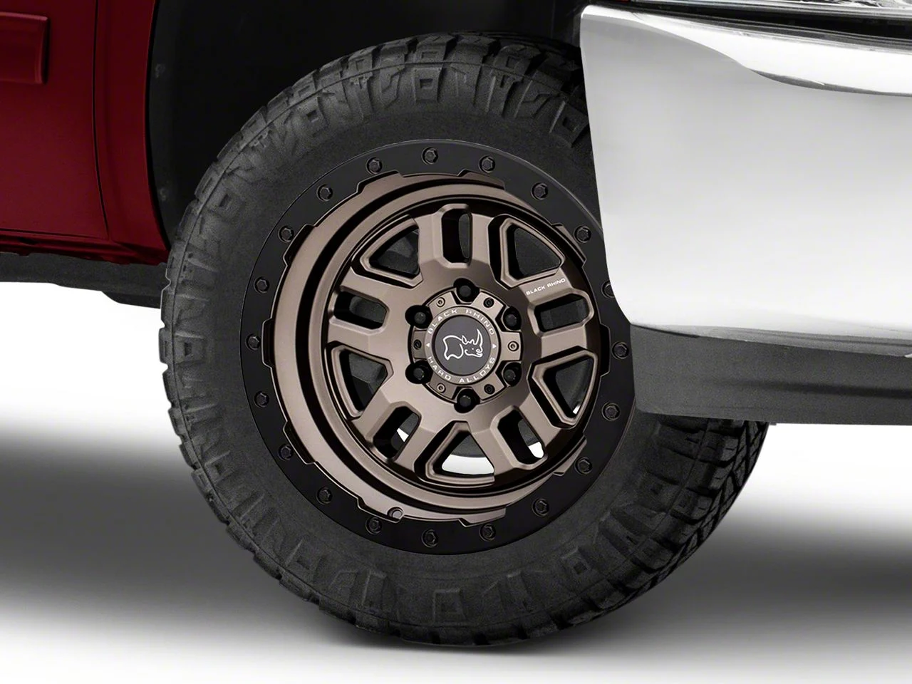 Black Rhino Barstow Matte Bronze with Matte Black Lip 6-Lug Wheel; 20x9.5; 12mm Offset (07-13 Silverado 1500)