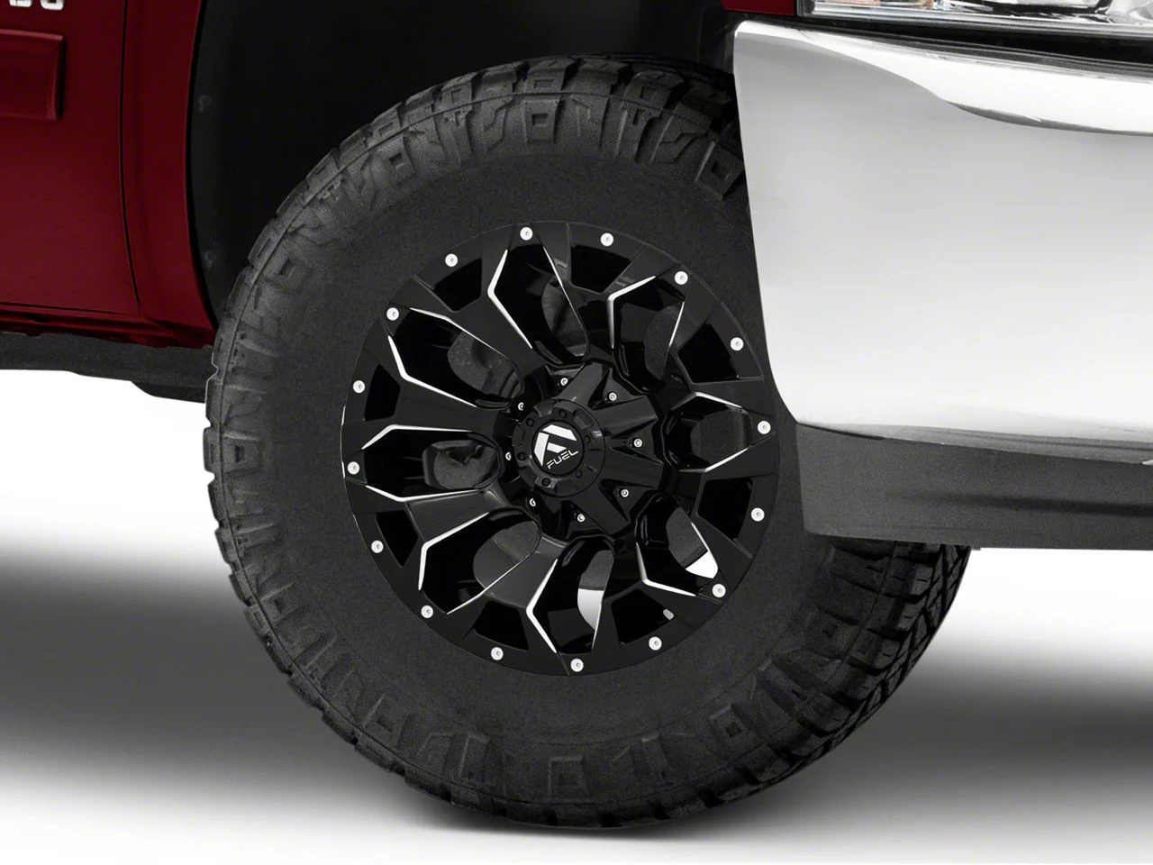 Fuel Wheels Assault Gloss Black Milled 6-Lug Wheel; 17x9; -12mm Offset (07-13 Silverado 1500)
