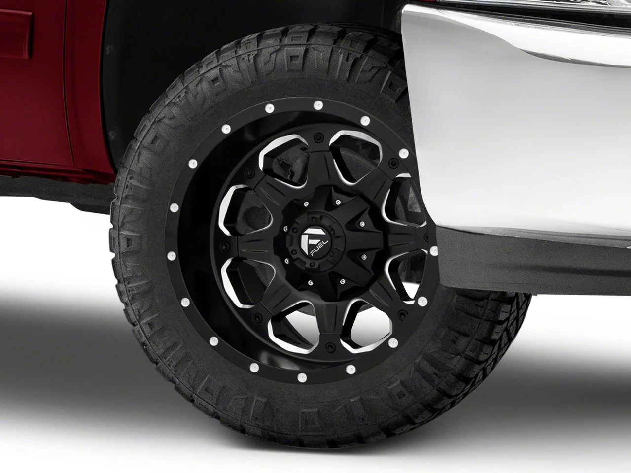 Fuel Wheels Boost Matte Black Milled 6-Lug Wheel; 20x9; -12mm Offset (07-13 Silverado 1500)