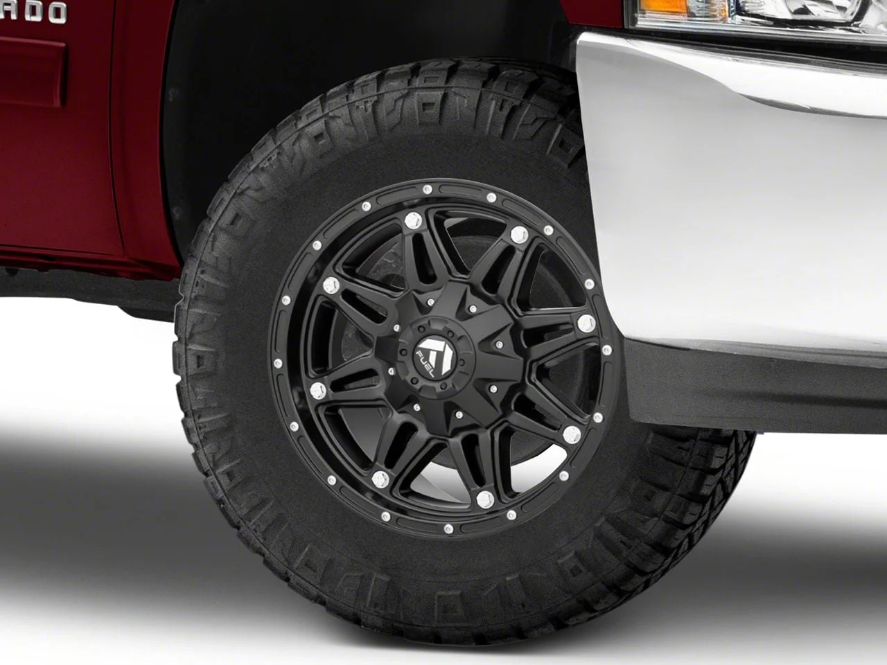 Fuel Wheels Hostage Matte Black 6-Lug Wheel; 18x9; 20mm Offset (07-13 Silverado 1500)