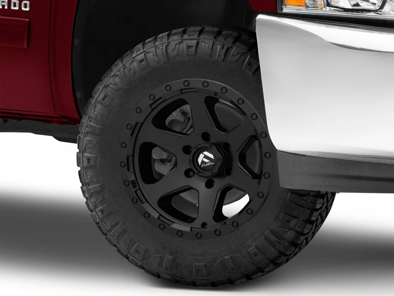 Fuel Wheels Ripper Matte Black 6-Lug Wheel; 18x9; -12mm Offset (07-13 Silverado 1500)