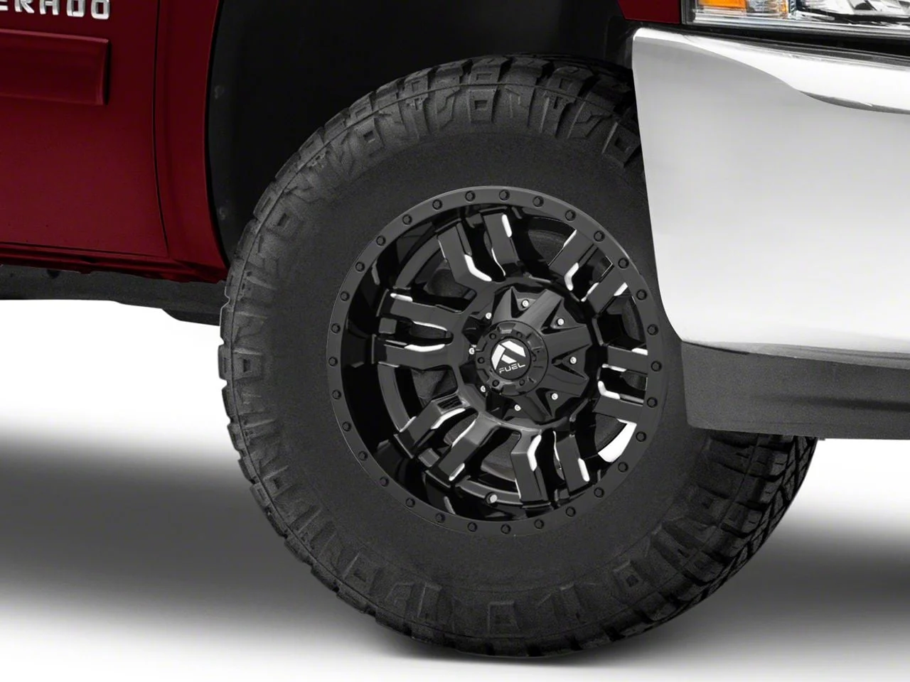 Fuel Wheels Sledge Gloss Black Milled 6-Lug Wheel; 17x9; -12mm Offset (07-13 Silverado 1500)