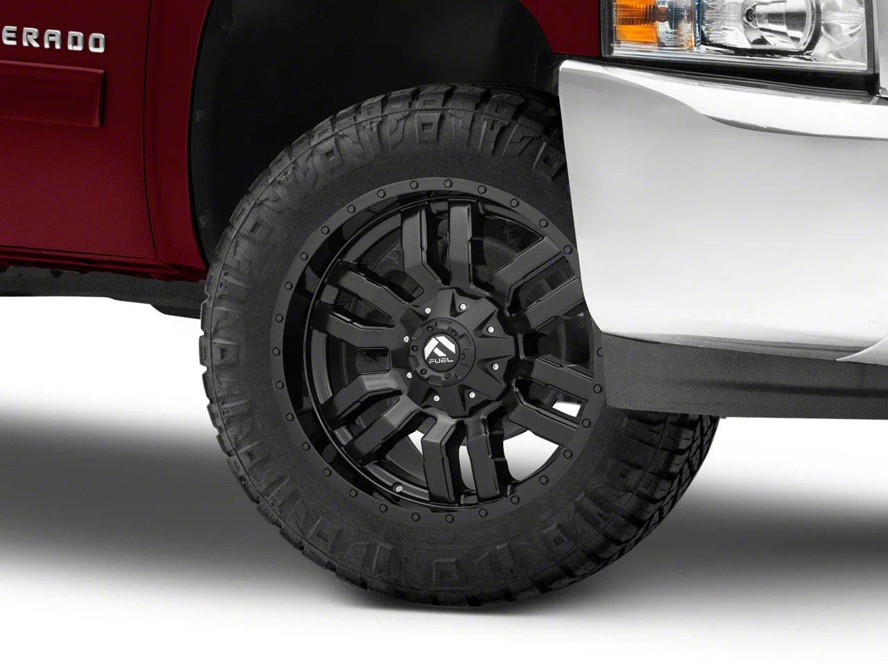 Fuel Wheels Sledge Matte Black 6-Lug Wheel; 20x9; 1mm Offset (07-13 Silverado 1500)