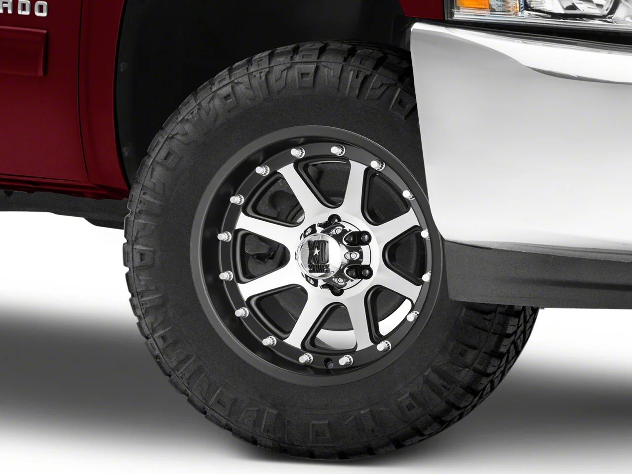 XD Addict Matte Black Machined 6-Lug Wheel; 18x9; 18mm Offset (07-13 Silverado 1500)