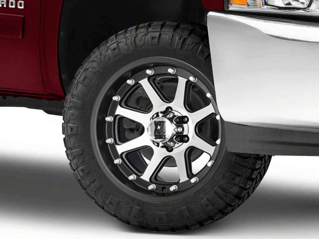 XD Addict Matte Black Machined 6-Lug Wheel; 20x9; 18mm Offset (07-13 Silverado 1500)