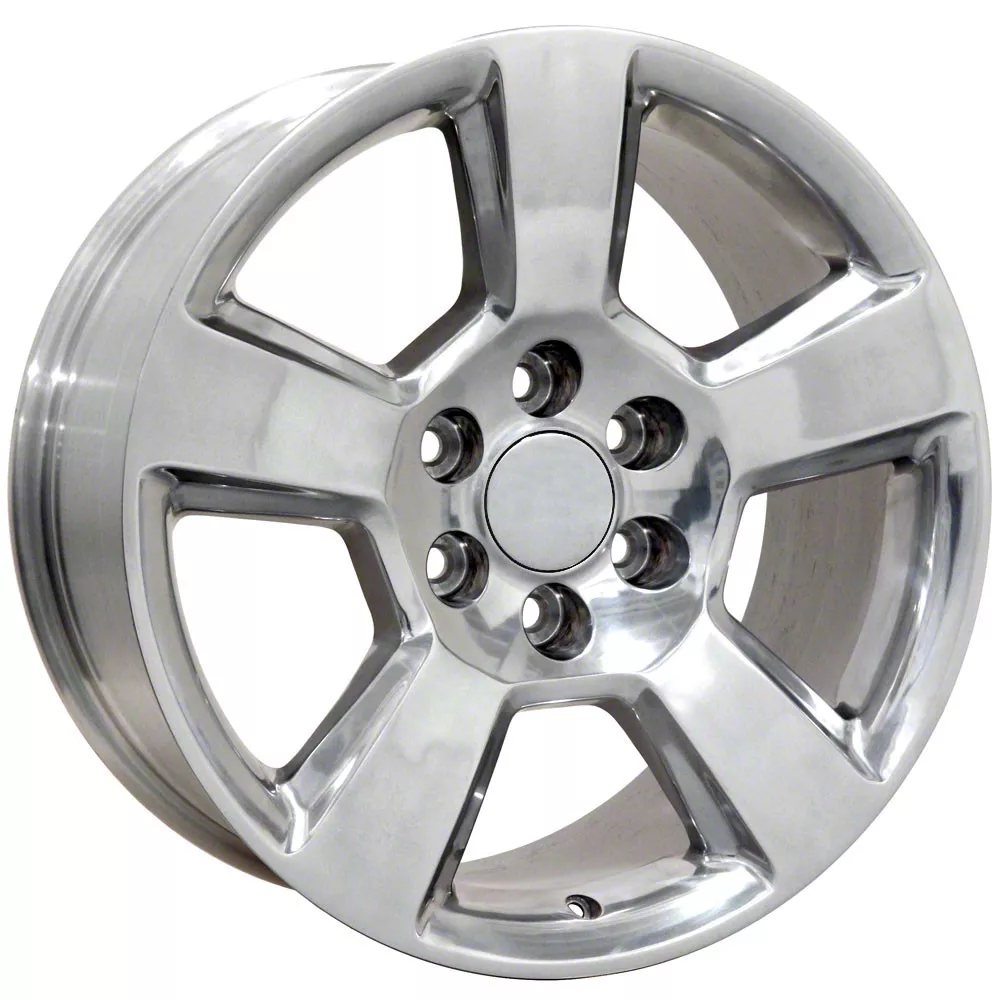 Honeycomb Style Polished 6-Lug Wheel; 20x9; 27mm Offset (07-13 Silverado 1500)