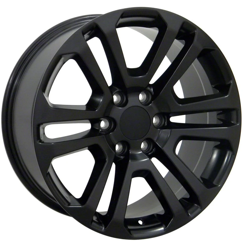 Sierra Style Black 6-Lug Wheel; 20x9; 31mm Offset (07-13 Silverado 1500)