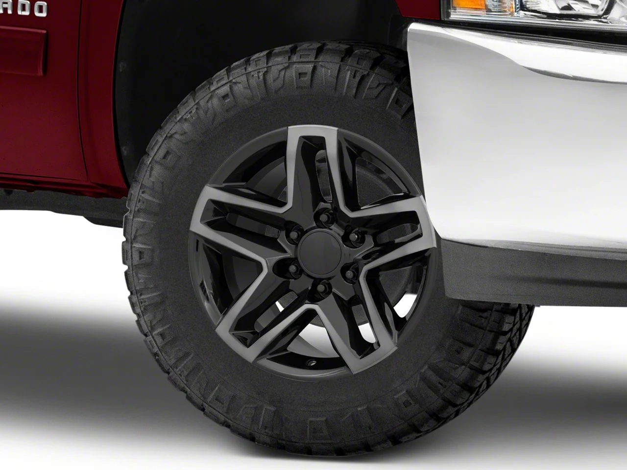 Trail Boss Style Tinted Machined 6-Lug Wheel; 18x8.5; 26mm Offset (07-13 Silverado 1500)