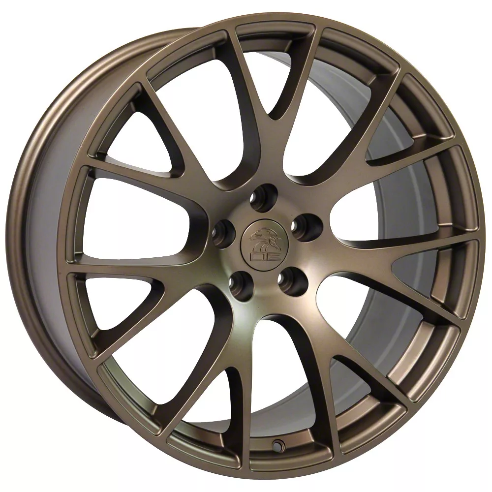 Hellcat Style Bronze 5-Lug Wheel; 22x10; 25mm Offset (09-18 RAM 1500)