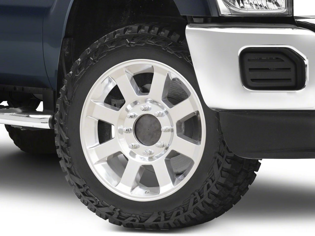 OE 8-Spoke Style Polished 8-Lug Wheel; 20x8; 40mm Offset (11-16 F-250 Super Duty)