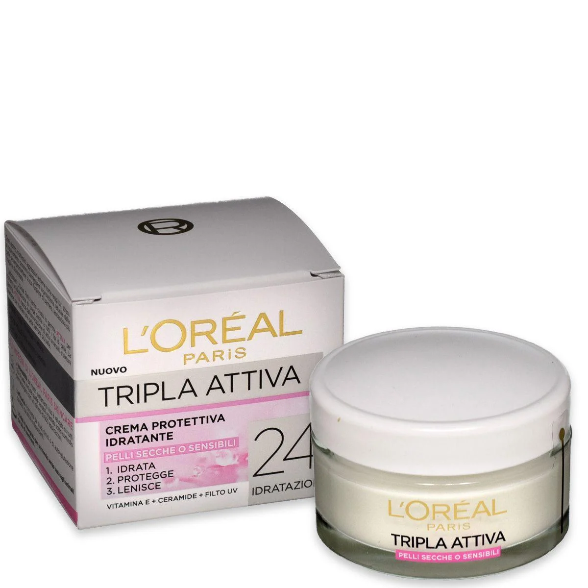 L'oreal tripla attiva pelli secche 50 ml