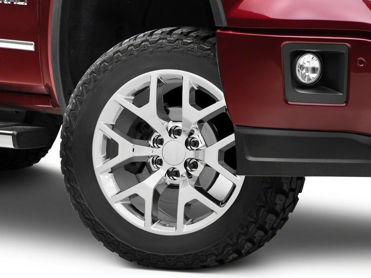 Honeycomb Style Chrome 6-Lug Wheel; 22x9; 31mm Offset (14-18 Silverado 1500)