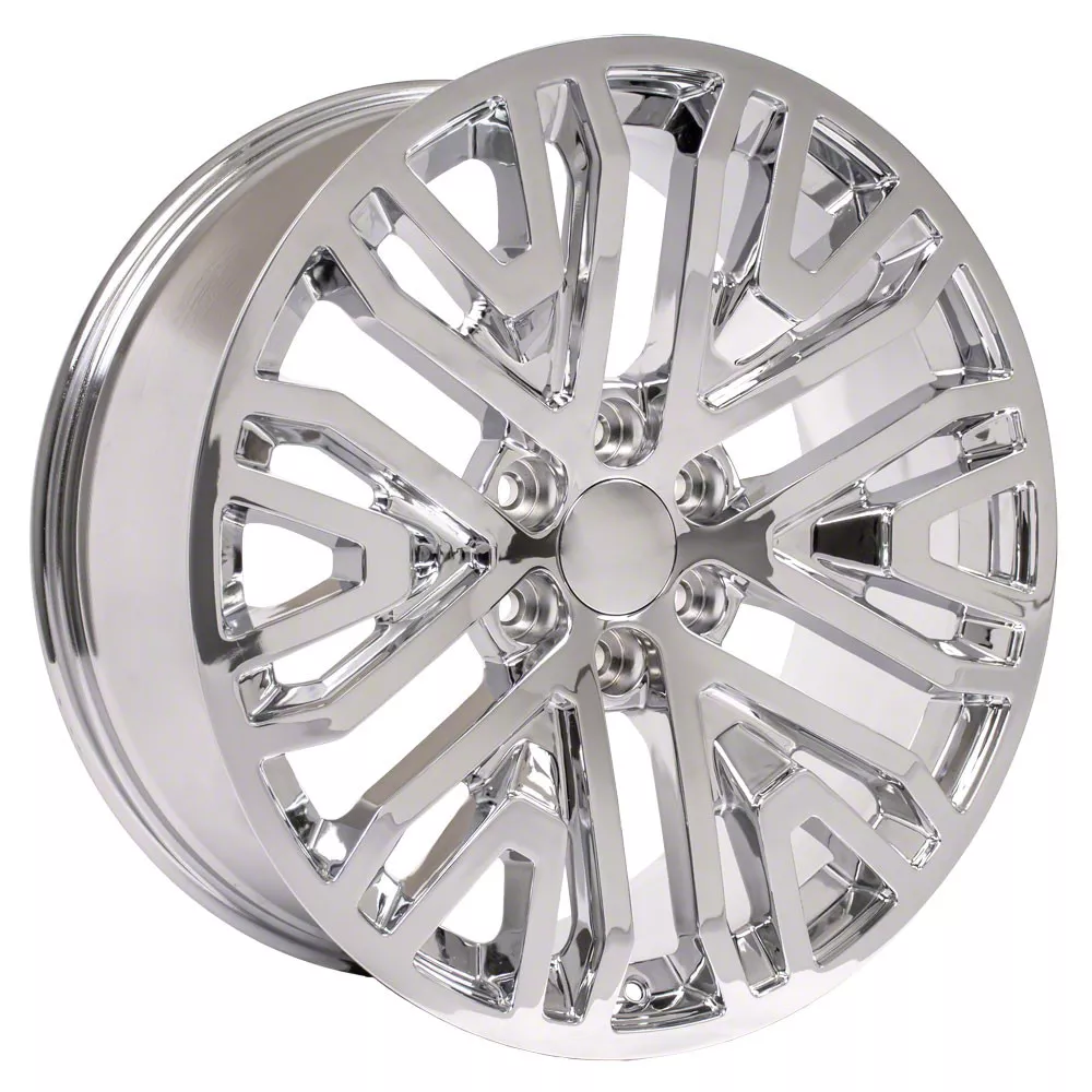 Next Gen Sierra Style Chrome 6-Lug Wheel; 22x9; 28mm Offset (14-18 Silverado 1500)