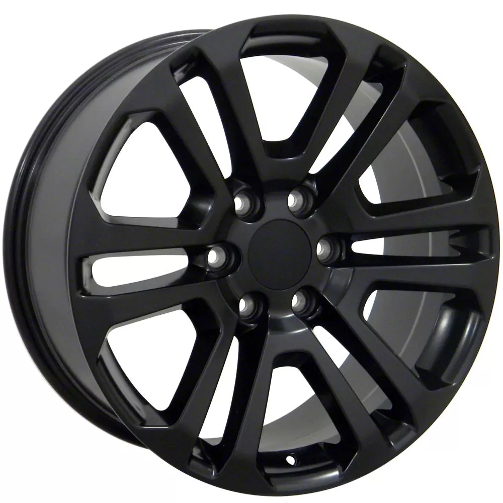 Sierra Style Black 6-Lug Wheel; 20x9; 31mm Offset (14-18 Silverado 1500)