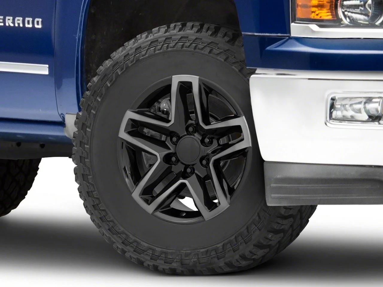Trail Boss Style Tinted Machined 6-Lug Wheel; 18x8.5; 26mm Offset (14-18 Silverado 1500)