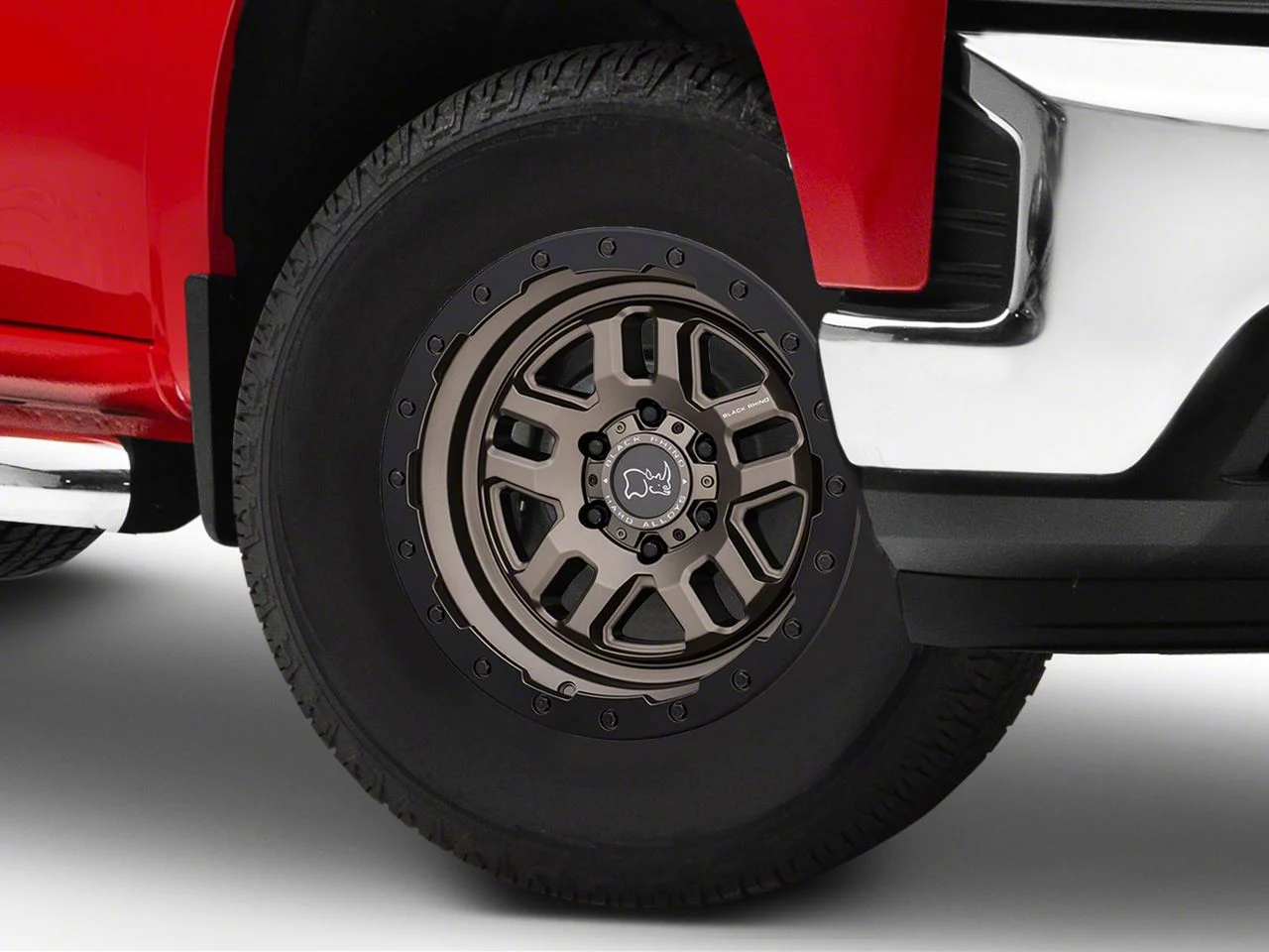 Black Rhino Barstow Matte Bronze with Matte Black Lip 6-Lug Wheel; 17x9.5; 12mm Offset (19-26 Silverado 1500)