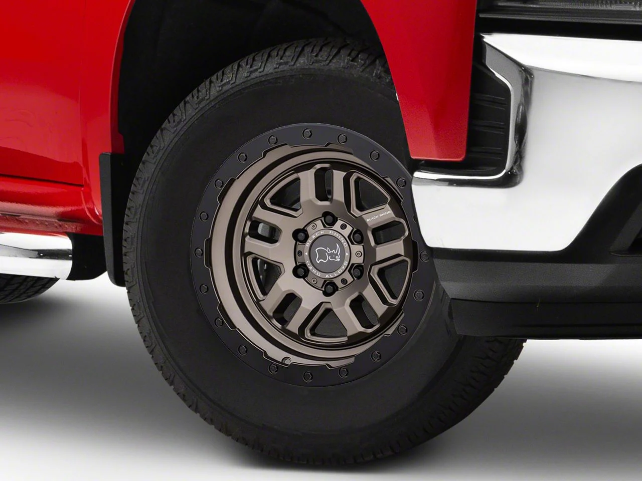 Black Rhino Barstow Matte Bronze with Matte Black Lip 6-Lug Wheel; 18x9.5; -18mm Offset (19-26 Silverado 1500)