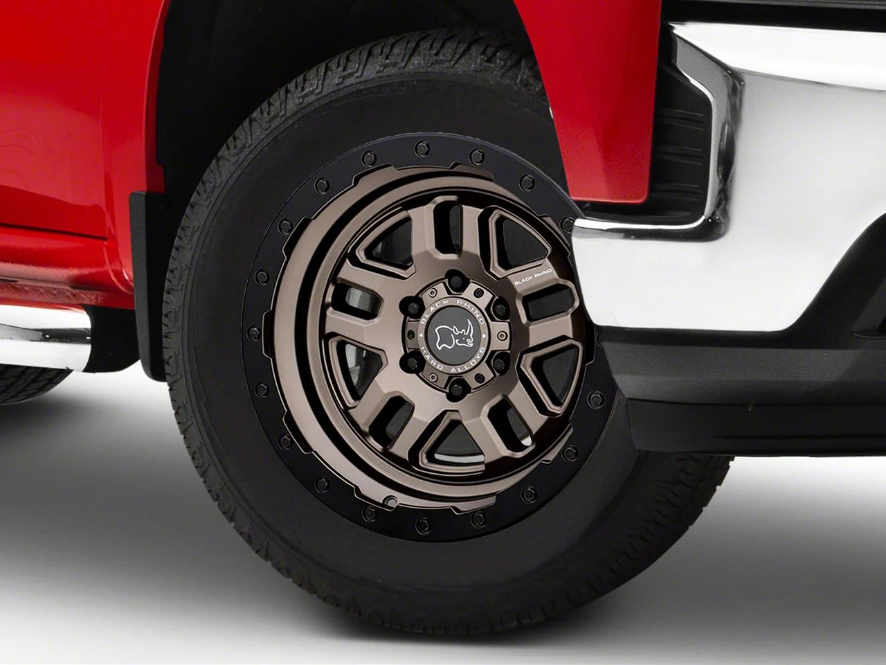 Black Rhino Barstow Matte Bronze with Matte Black Lip 6-Lug Wheel; 20x9.5; 12mm Offset (19-26 Silverado 1500)