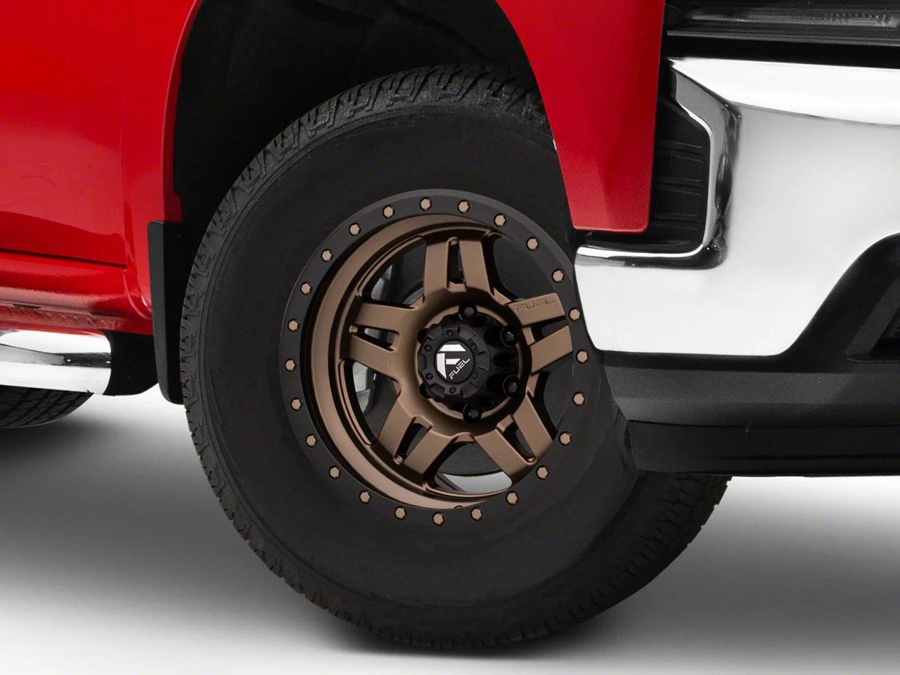 Fuel Wheels Anza Matte Bronze with Black Ring 6-Lug Wheel; 17x8.5; -6mm Offset (19-26 Silverado 1500)