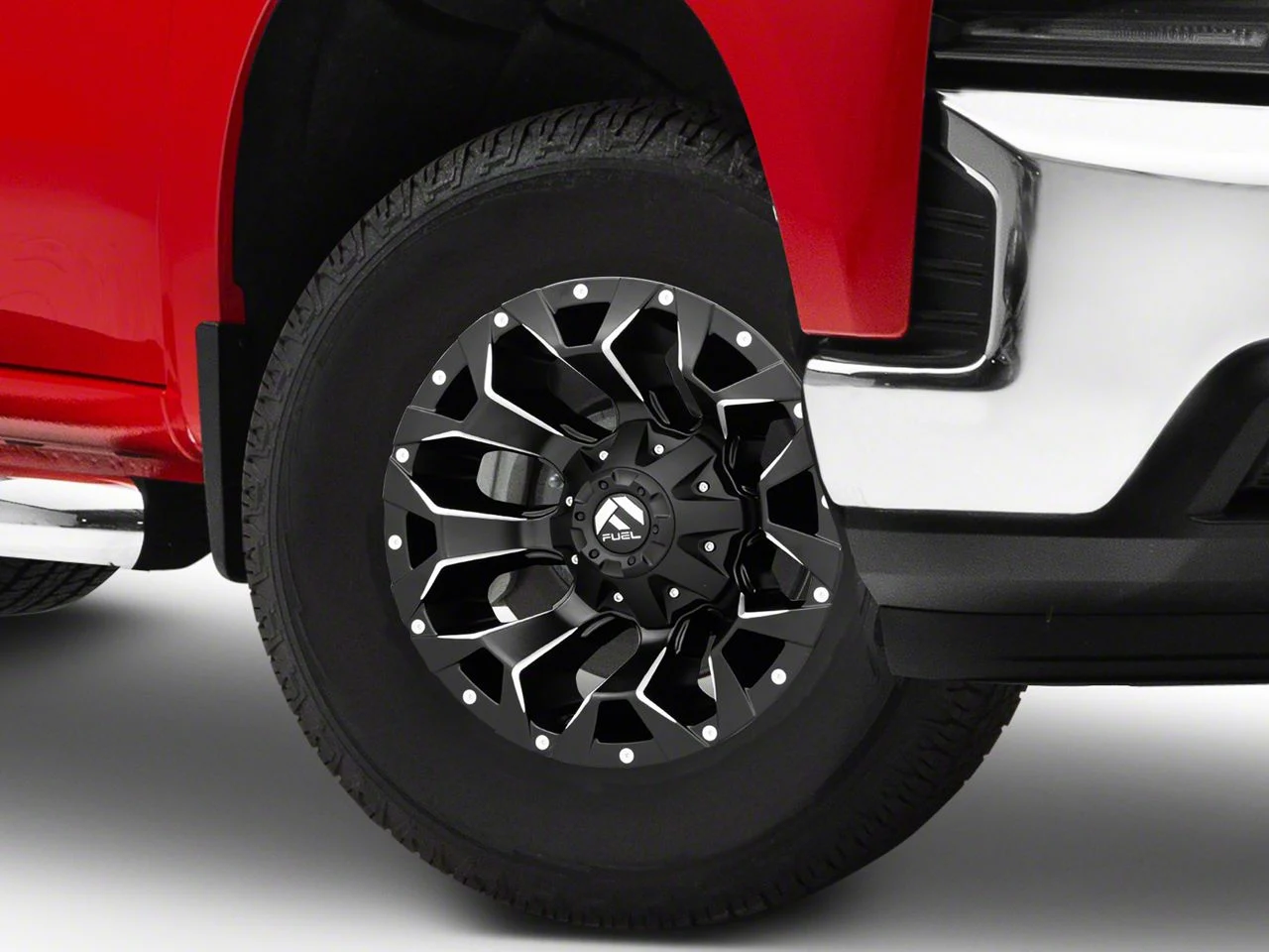 Fuel Wheels Assault Satin Black Milled 6-Lug Wheel; 17x9; -12mm Offset (19-26 Silverado 1500)