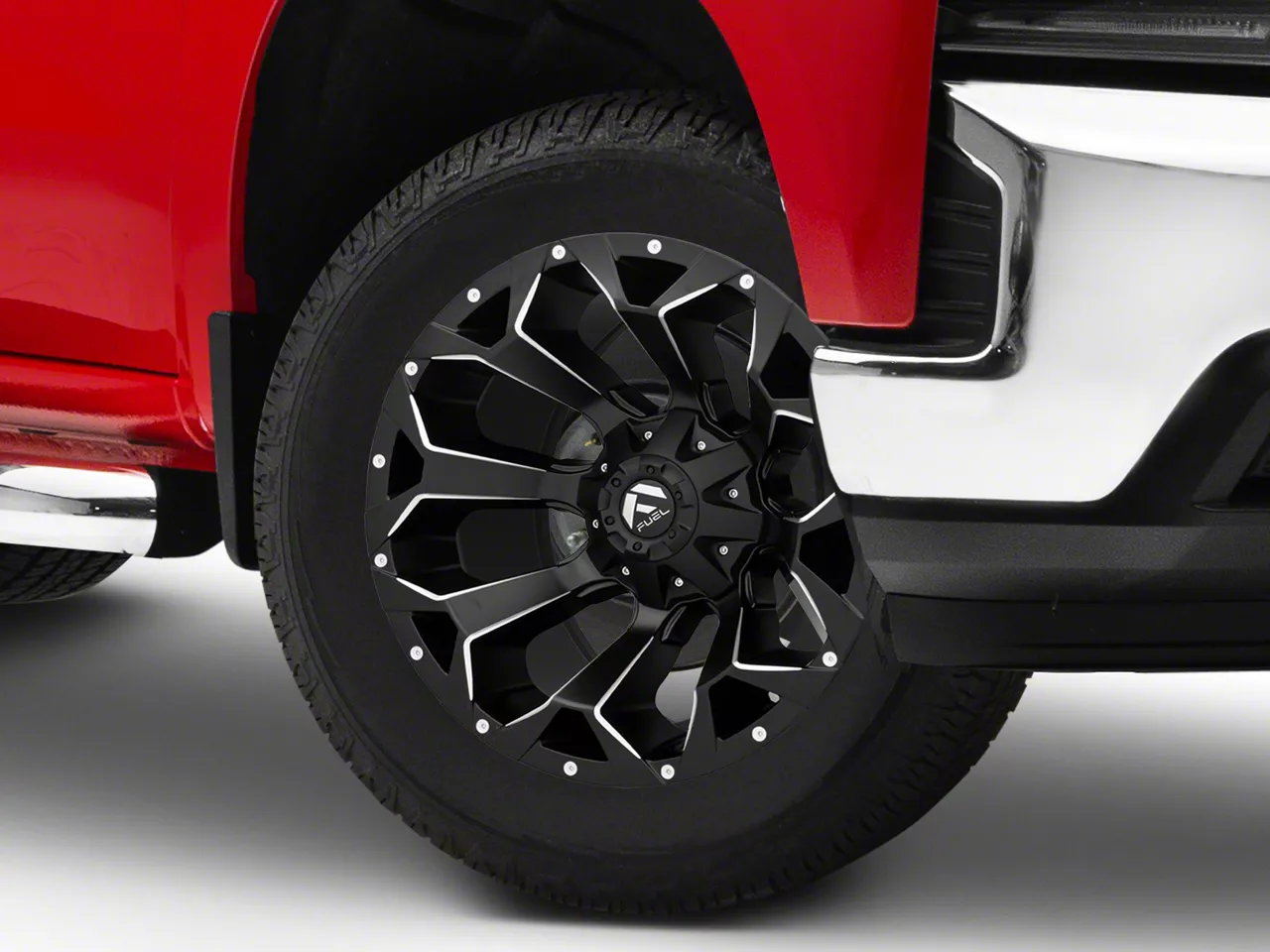 Fuel Wheels Assault Satin Black Milled 6-Lug Wheel; 20x9; 1mm Offset (19-26 Silverado 1500)