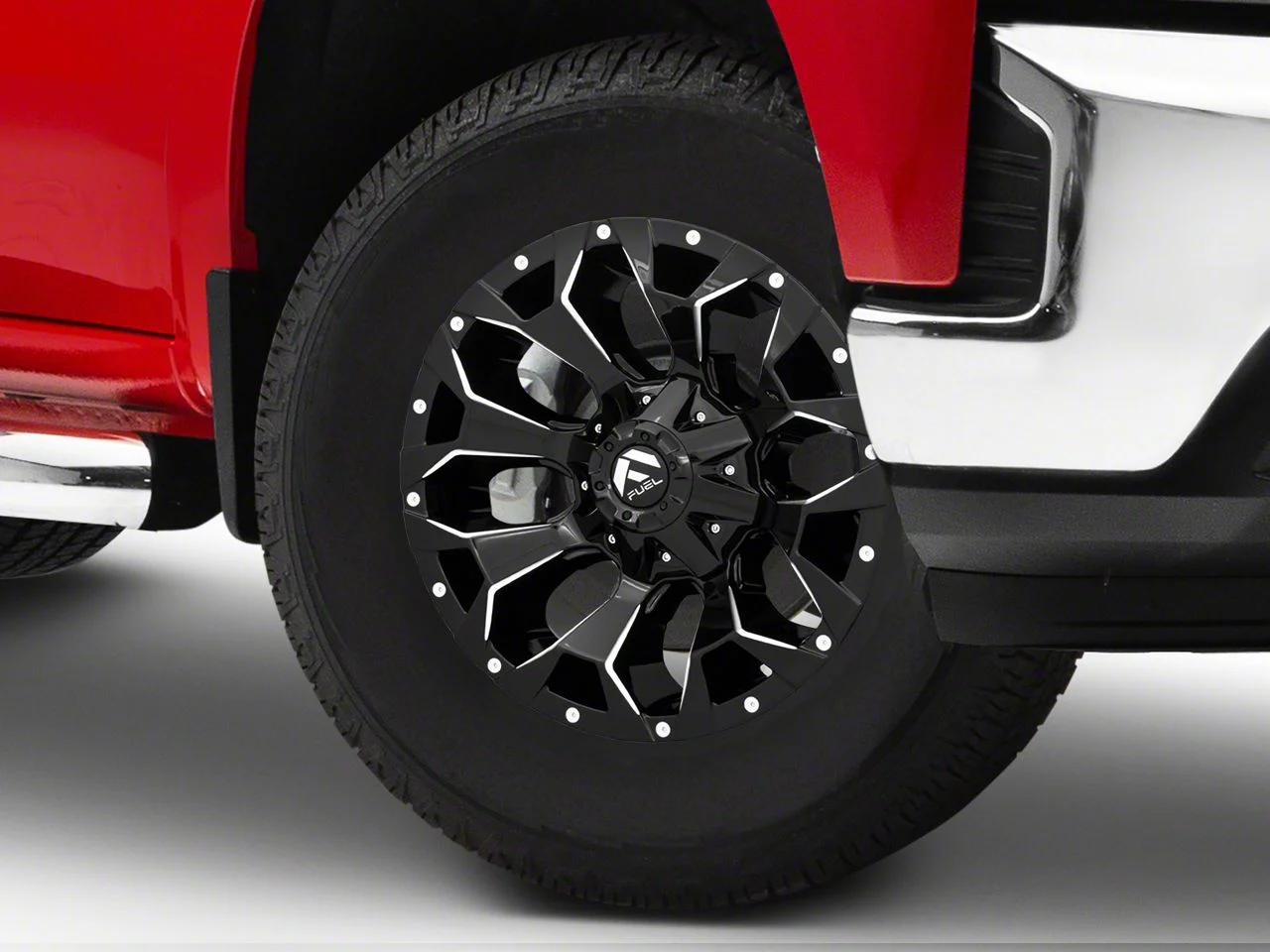 Fuel Wheels Assault Gloss Black Milled 6-Lug Wheel; 17x9; -12mm Offset (19-26 Silverado 1500)