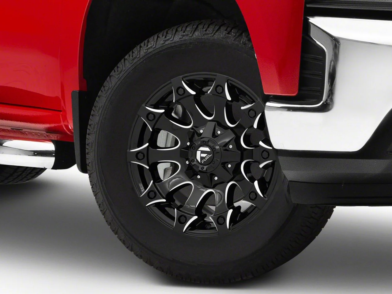 Fuel Wheels Battle Axe Gloss Black Milled 6-Lug Wheel; 18x9; 20mm Offset (19-26 Silverado 1500)
