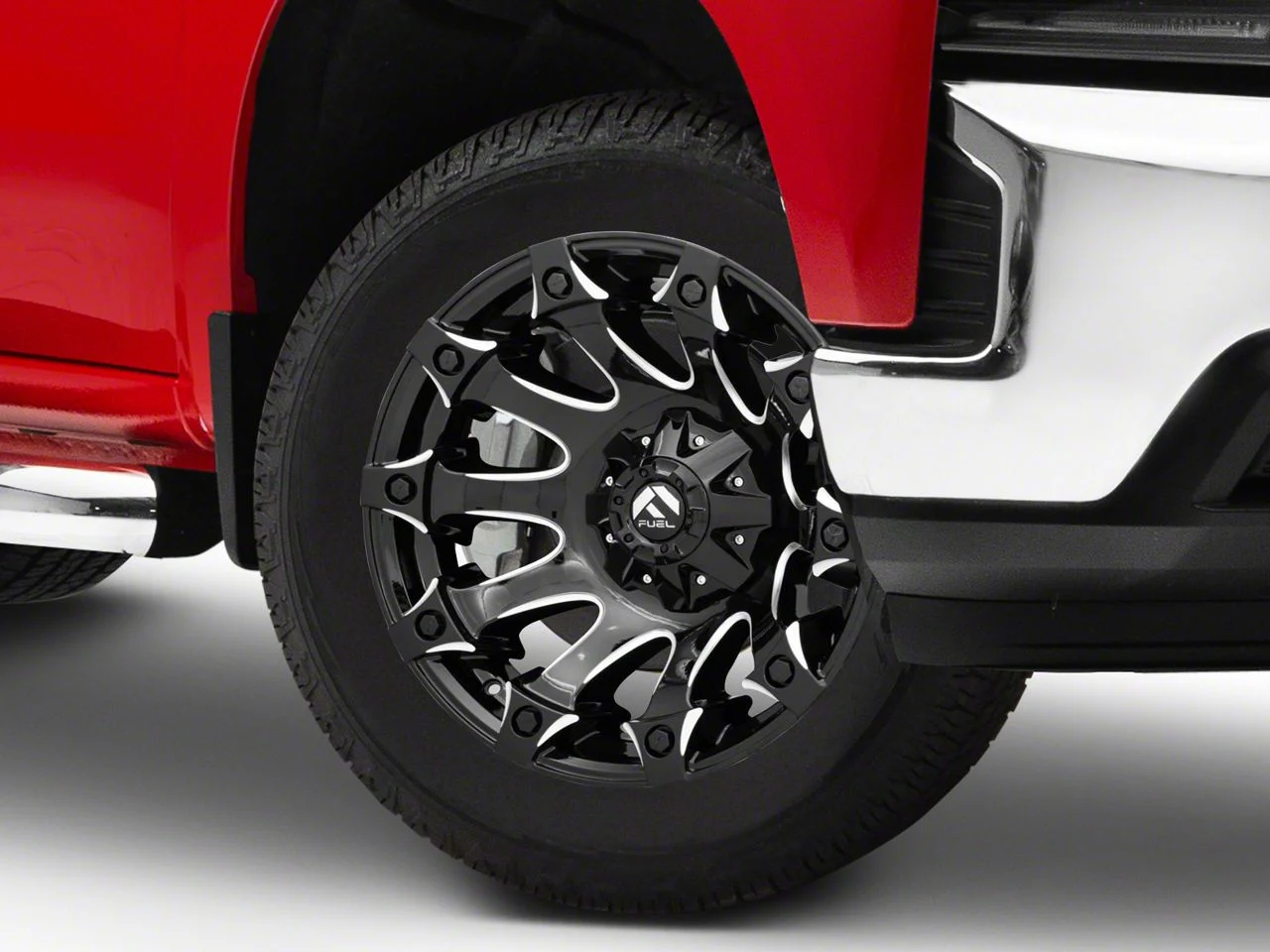 Fuel Wheels Battle Axe Gloss Black Milled 6-Lug Wheel; 20x9; 20mm Offset (19-26 Silverado 1500)