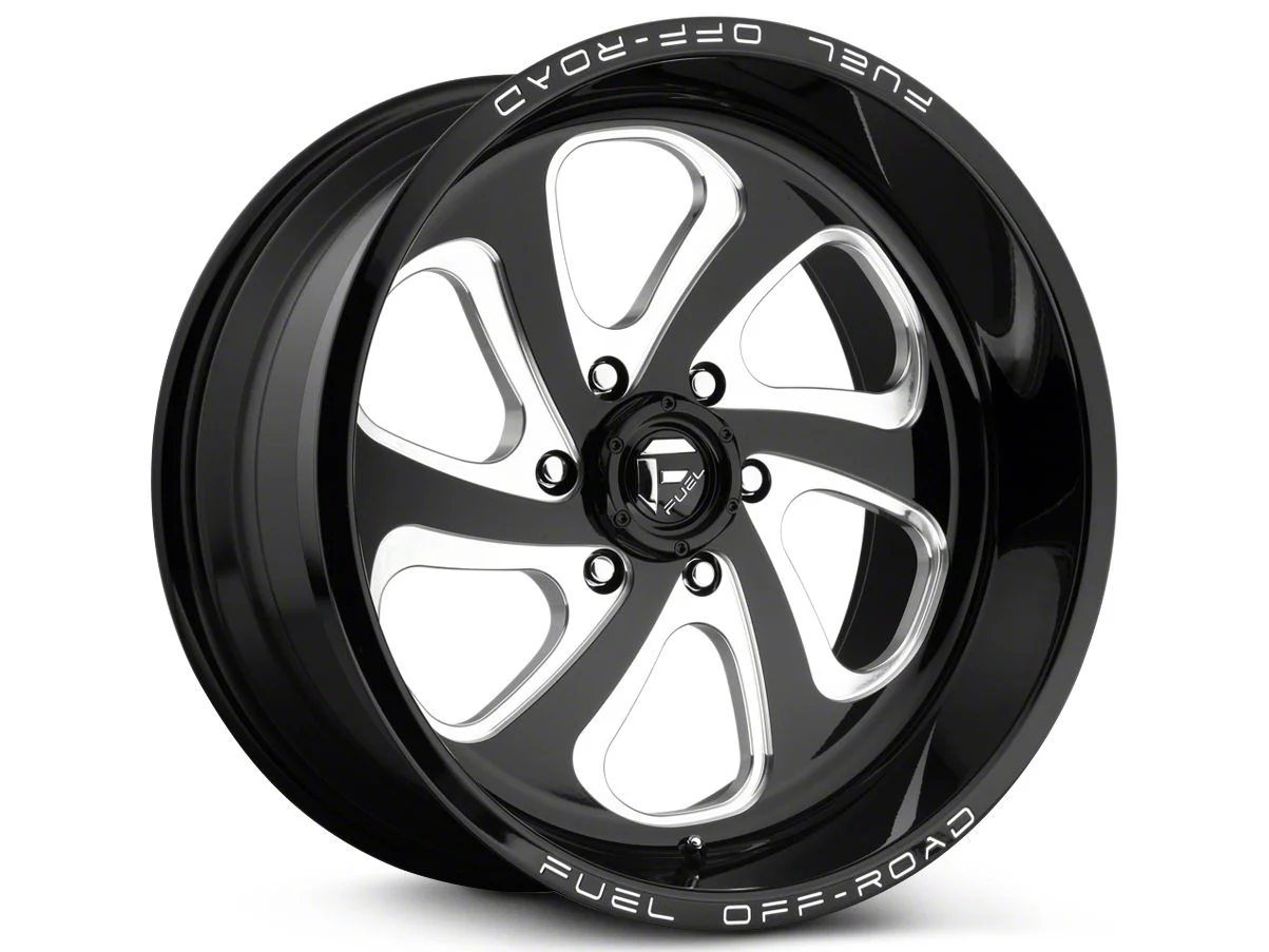 Fuel Wheels Flow Gloss Black Milled 6-Lug Wheel; 20x9; 20mm Offset (19-26 Silverado 1500)