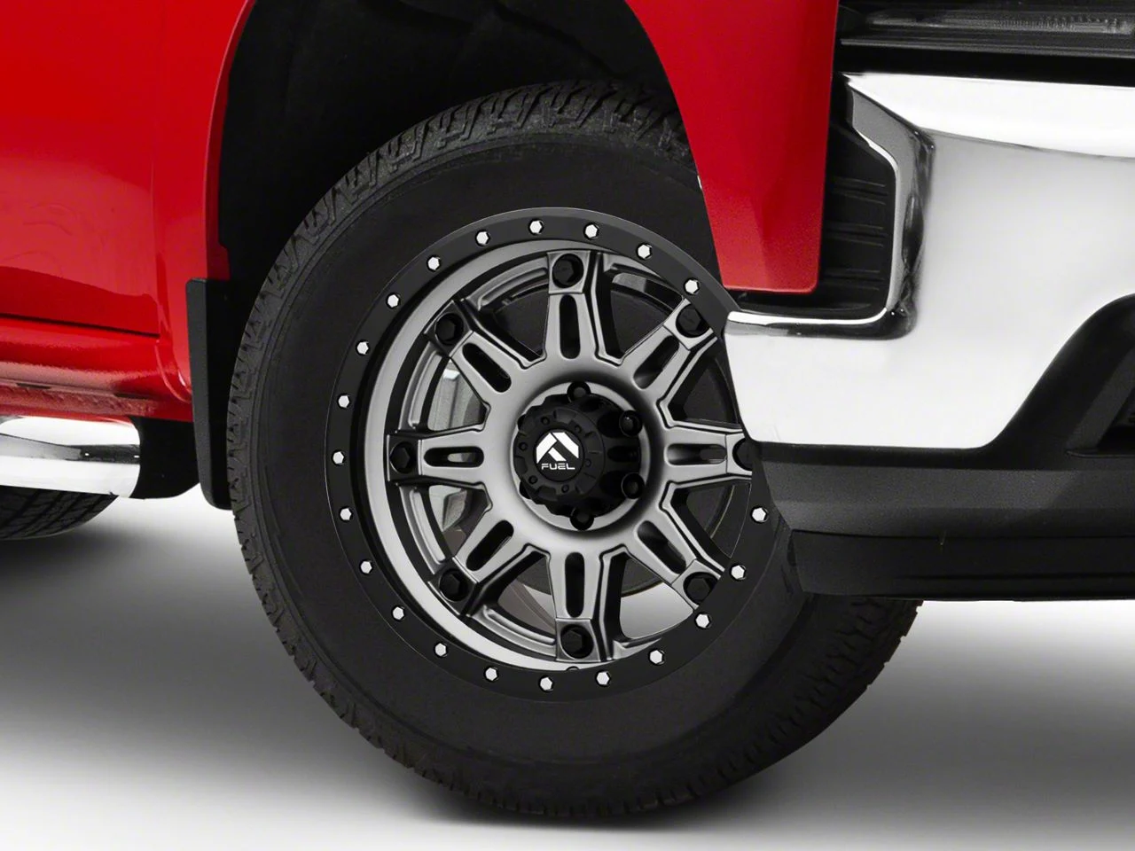Fuel Wheels Hostage III Anthracite with Black Ring 6-Lug Wheel; 20x9; 1mm Offset (19-26 Silverado 1500)