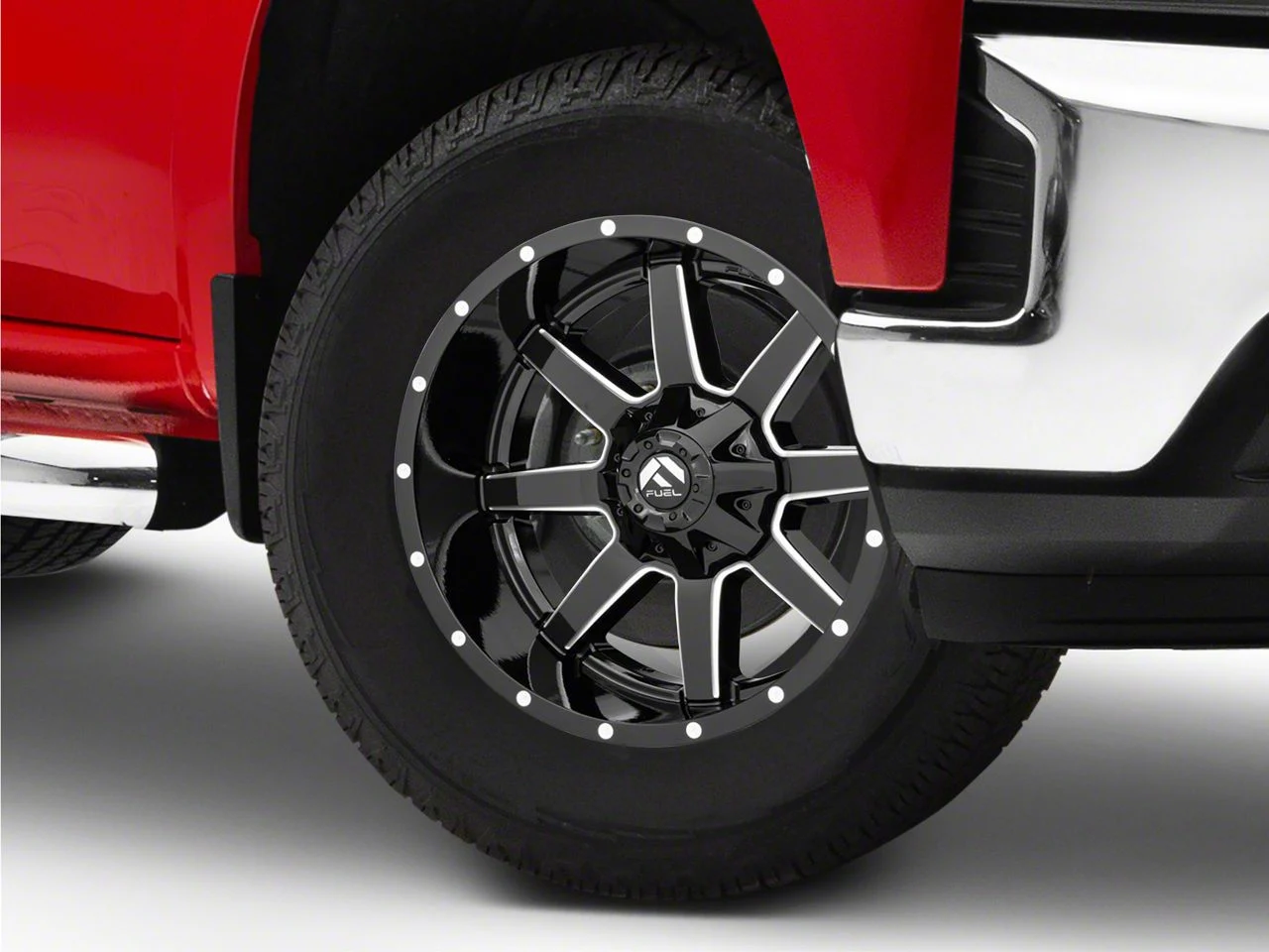 Fuel Wheels Maverick Gloss Black Milled 6-Lug Wheel; 18x9; 1mm Offset (19-26 Silverado 1500)