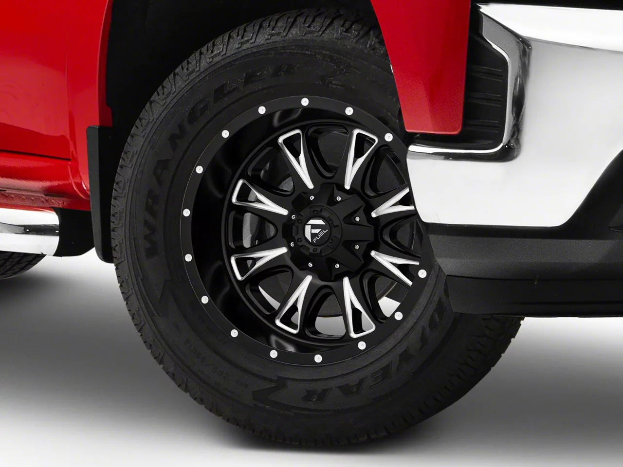 Fuel Wheels Throttle Matte Black Milled 6-Lug Wheel; 18x10; -24mm Offset (19-26 Silverado 1500)