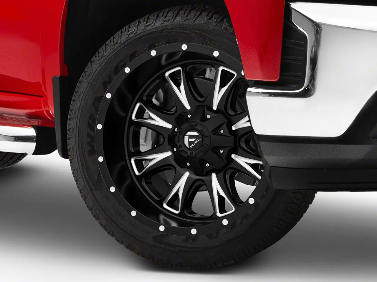 Fuel Wheels Throttle Matte Black Milled 6-Lug Wheel; 20x10; -24mm Offset (19-26 Silverado 1500)