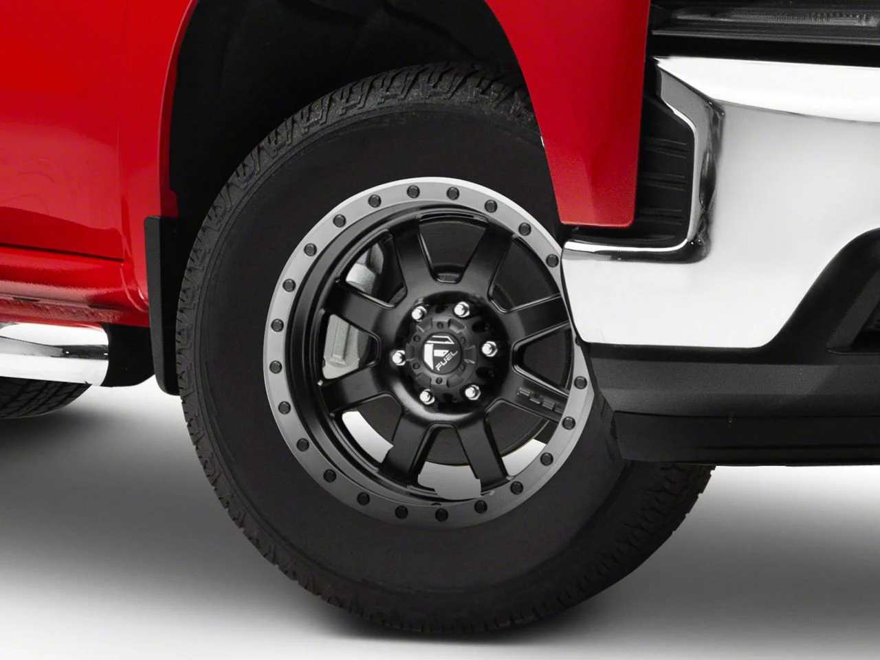 Fuel Wheels Trophy Matte Black with Anthracite Ring 6-Lug Wheel; 18x9; 1mm Offset (19-26 Silverado 1500)