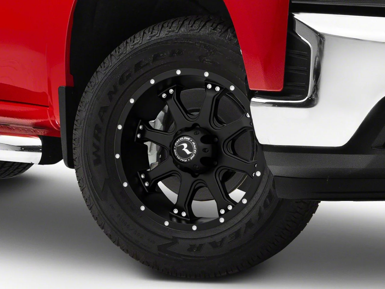 Raceline Assault Black 6-Lug Wheel; 18x9; 25mm Offset (19-26 Silverado 1500)