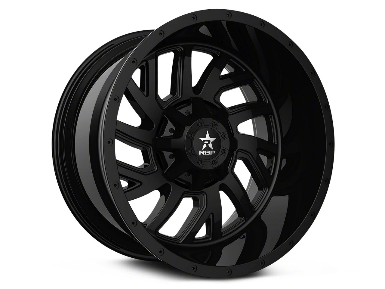 RBP 65R Glock Full Black 6-Lug Wheel; 20x10; -12mm Offset (19-26 Silverado 1500)