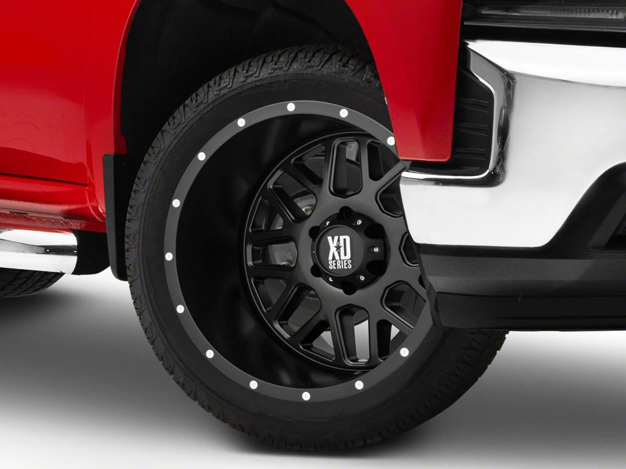 XD Grenade Satin Black 6-Lug Wheel; 22x9.5; 30mm Offset (19-26 Silverado 1500)