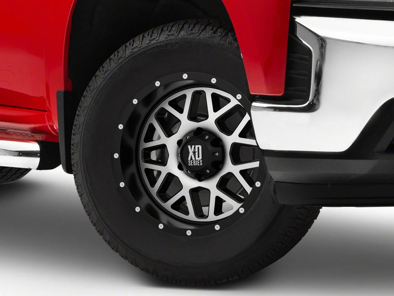 XD Grenade Satin Black Machined 6-Lug Wheel; 18x9; 18mm Offset (19-26 Silverado 1500)