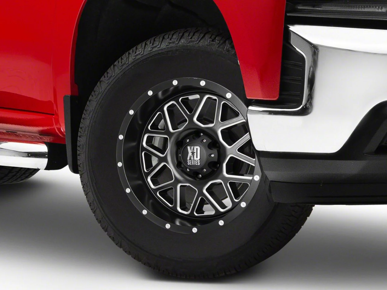 XD Grenade Satin Black Milled 6-Lug Wheel; 18x9; 18mm Offset (19-26 Silverado 1500)