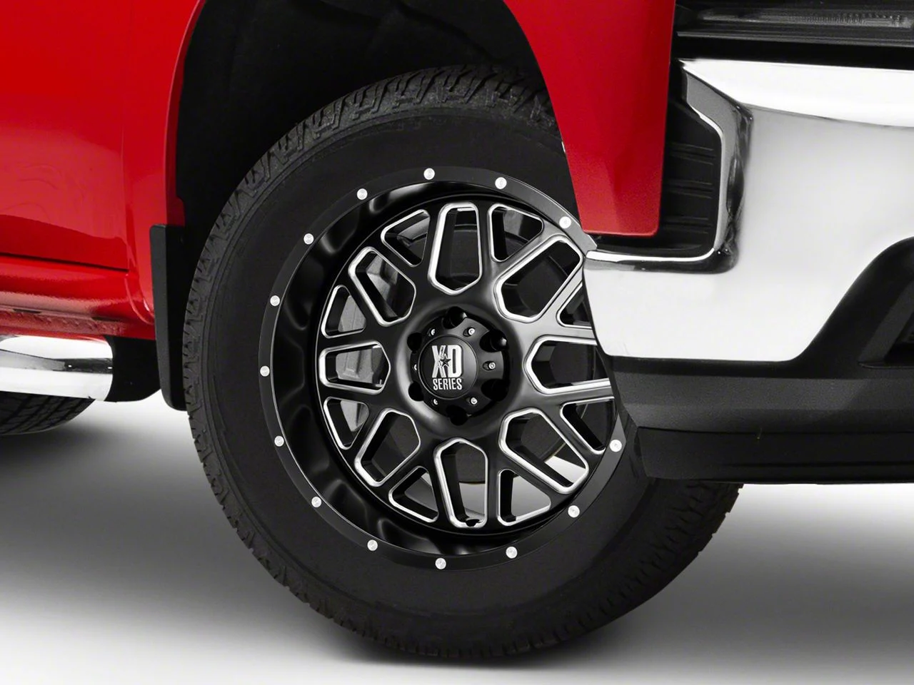 XD Grenade Satin Black Milled 6-Lug Wheel; 20x9; 0mm Offset (19-26 Silverado 1500)