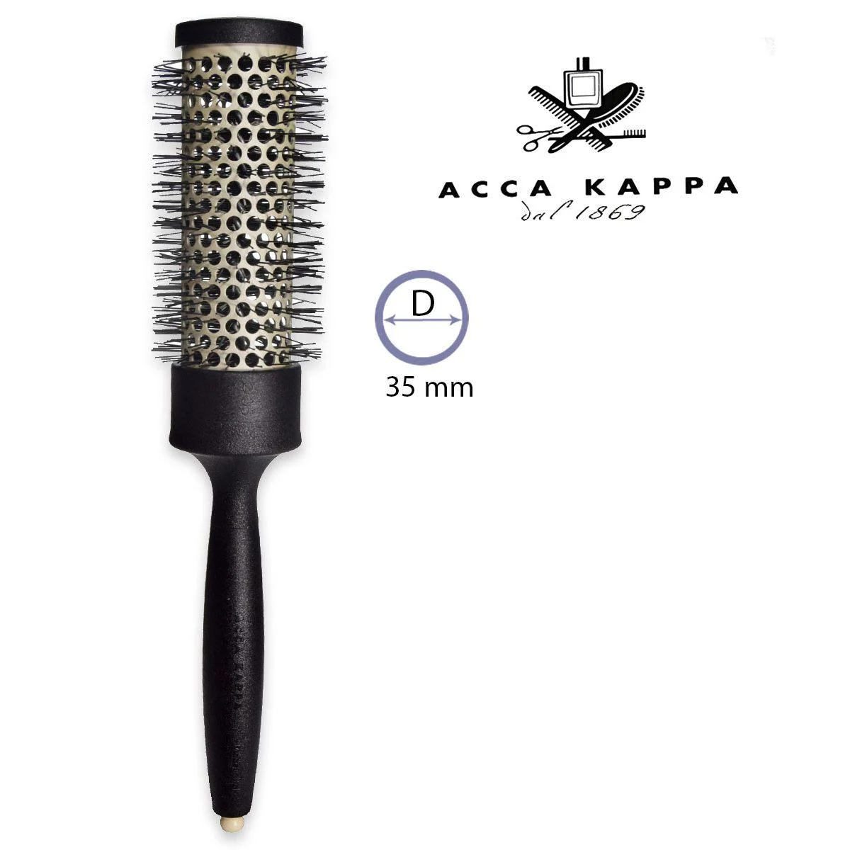 Acca kappa spazzola termica griglia ceramica diam.35