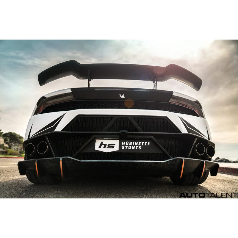 1016 Industries Aero Forged Carbon Rear Bumper For Lamborghini Huracan LP-610 2015-2019