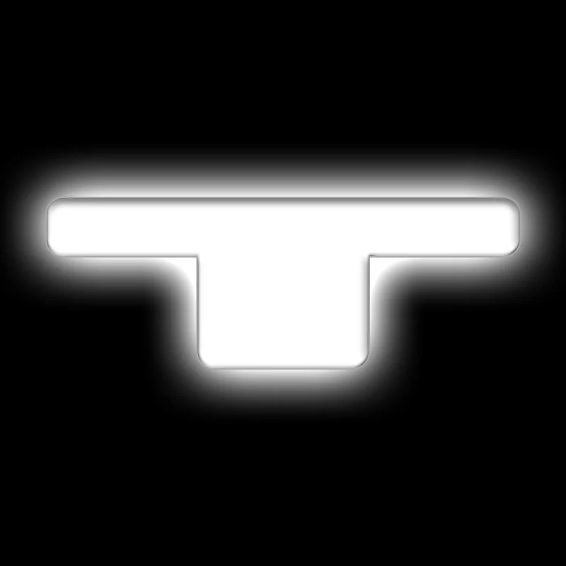 ORACLE Lighting Universal Illuminated LED Letter Badges - Matte Wht Surface Finish - T SEE WARRANTY