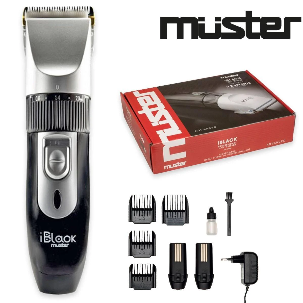 MUSTER TAGLIACAPELLI "IBLACK"